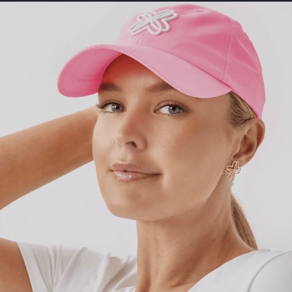 Lilly Pulitzer Embroidered Logo Run Around Hat in Rousseau Pink - New